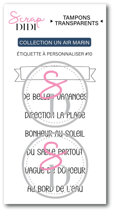 Clear A8 – Étiquette à personnaliser #10 – Un Air Marin