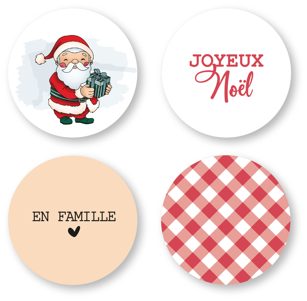 Badges 25mm Père Noël - La magie de l'hiver