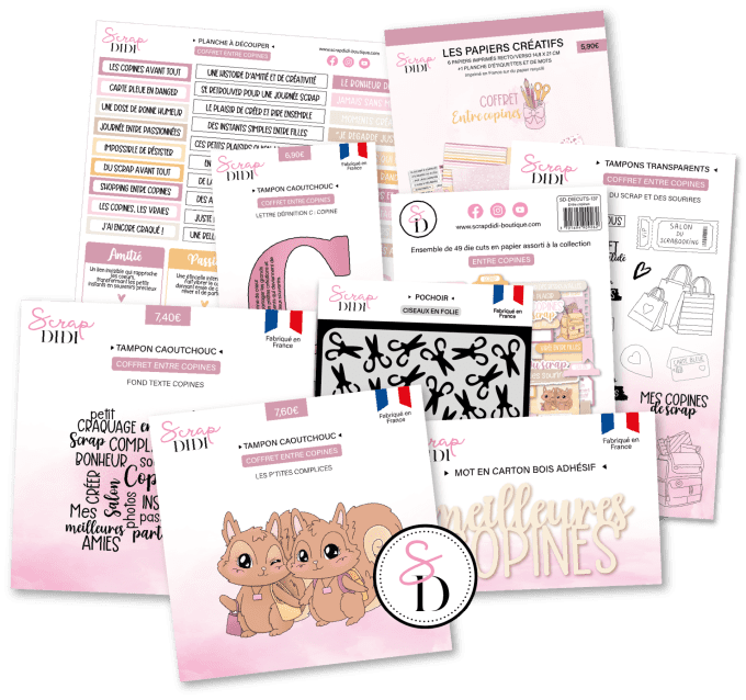 Coffret Entre Copines | Scrapbooking Amitié & Souvenirs
