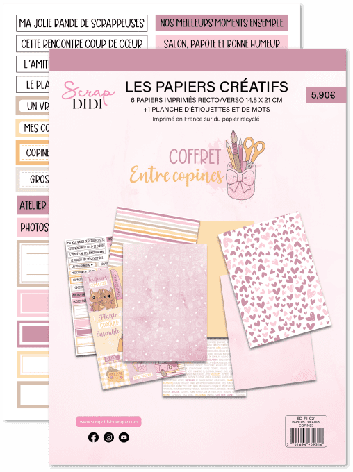 Coffret Entre Copines | Scrapbooking Amitié & Souvenirs
