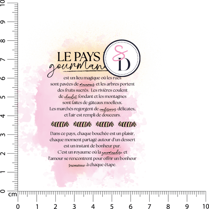 Tampon caoutchouc - Le pays des gourmandises