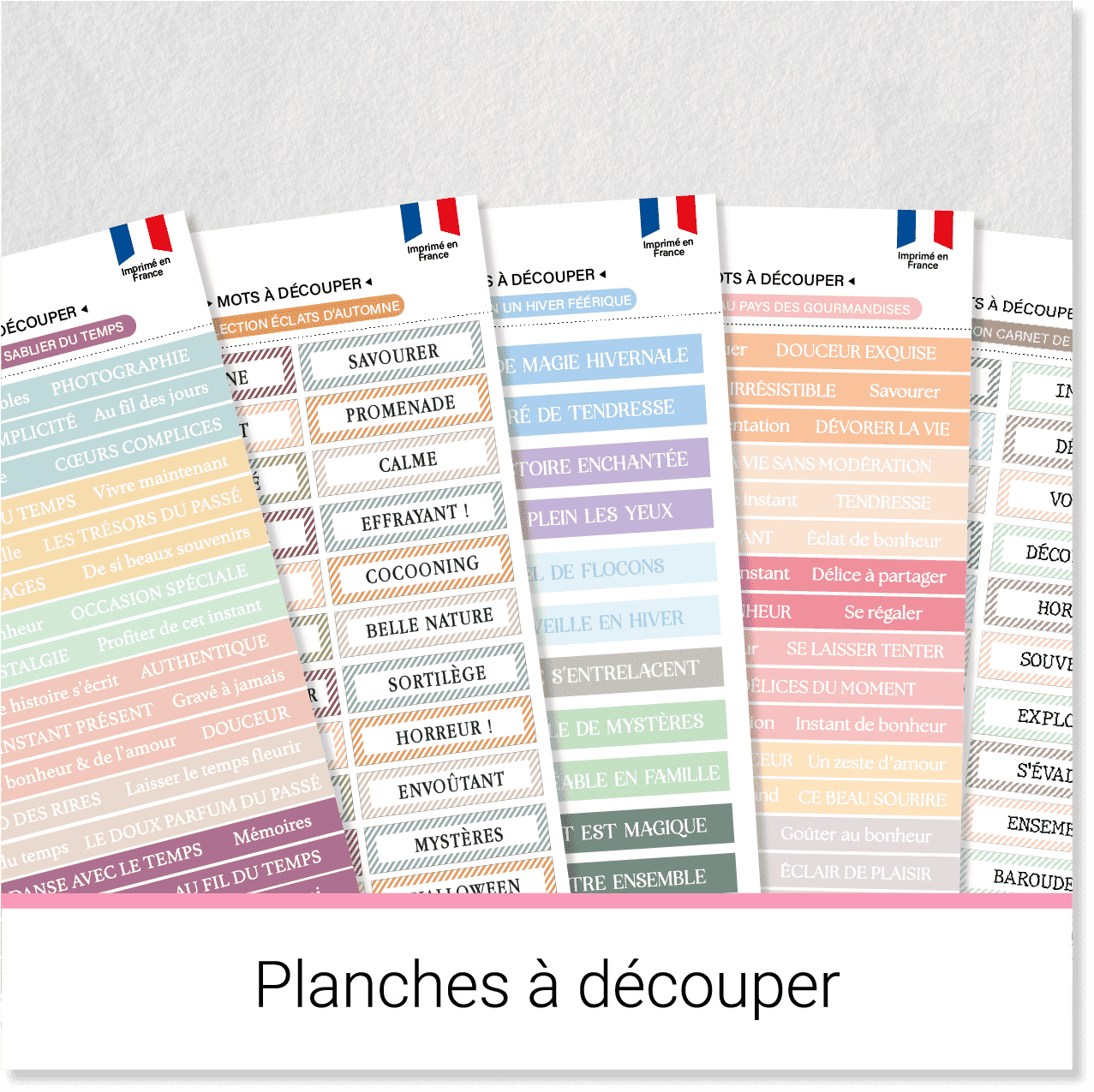 Planche& & Bande de mots