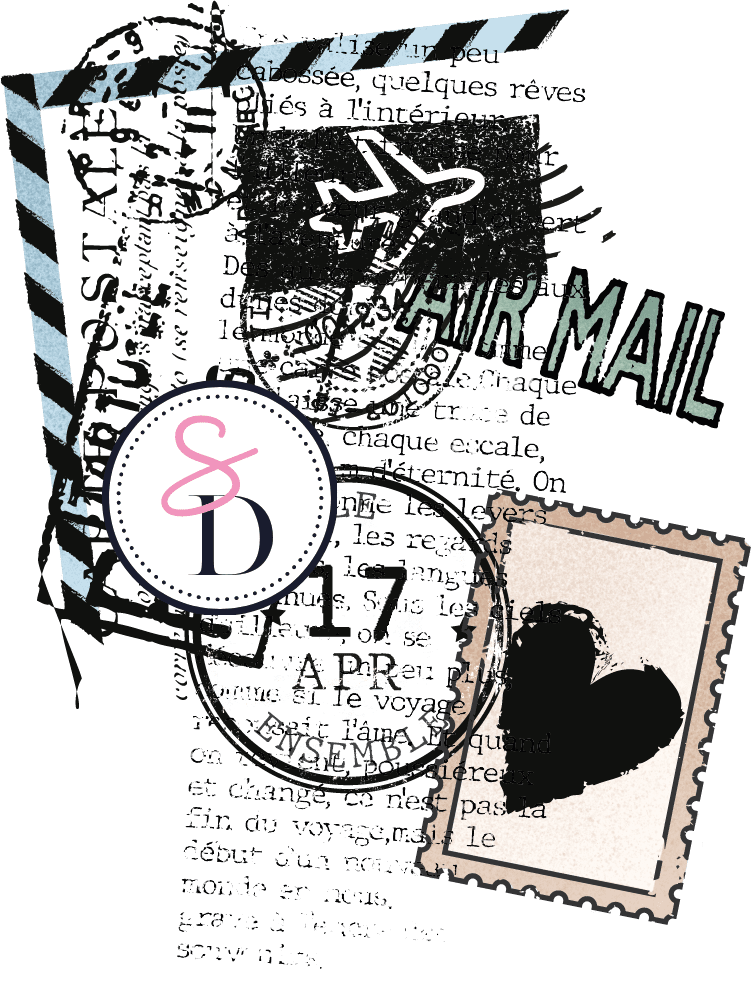 lot de papiers à motif pour le scrapbooking, rouages, motifs du temps qui passe