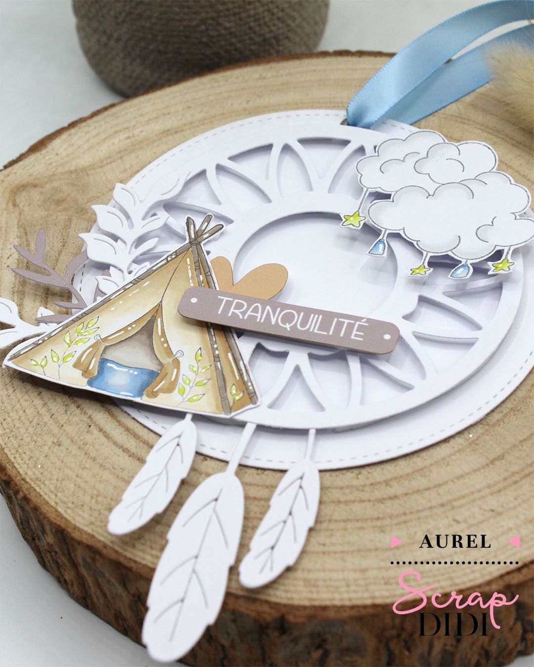 Page scrap La douceur du naturel avec collection Rêveries Bohémiennes et découpes couture Page scrap La douceur du naturel avec collection Rêveries Bohémiennes et découpes couture