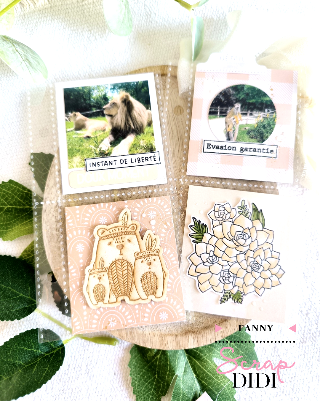 Carte gnome hivernal en scrapbooking avec ouverture ronde, flocon découpé et colorisation Derwent Inktense Carte gnome hivernal en scrapbooking avec ouverture ronde, flocon découpé et colorisation Derwent Inktense