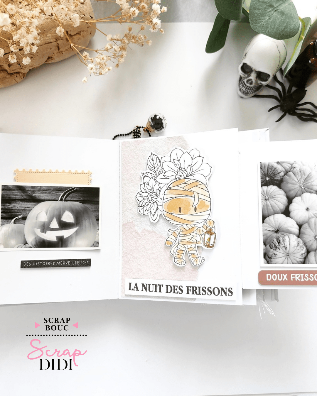 Mini album scrapbooking réalisé en live Scrap Didi le 27 octobre