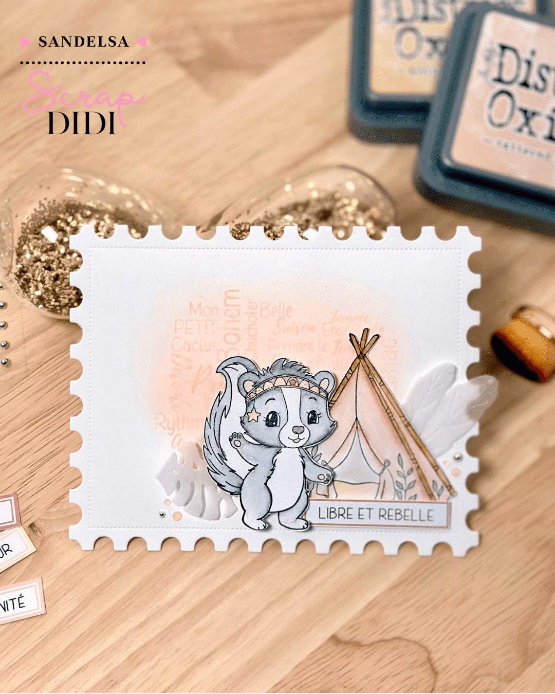 Duo de cartes scrap nature et tendresse avec feuillages transparents et colorisation aquarelle Duo de cartes scrap nature et tendresse avec feuillages transparents et colorisation aquarelle