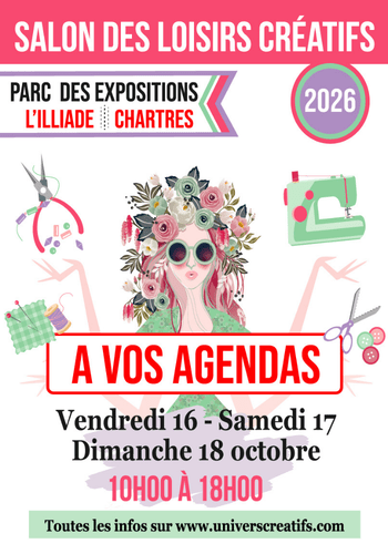 Affiche du Salon des Loisirs Créatifs de Chartres – découvrez Scrap Didi sur le salon